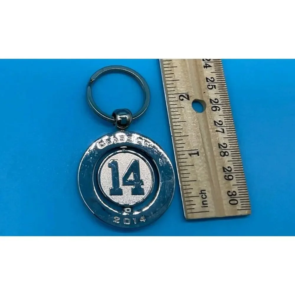 Class of 2014 Spinner‎ Keychain Silver Round Graduation Gift Keepsake